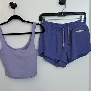 Vuori Purple Athletic Shorts